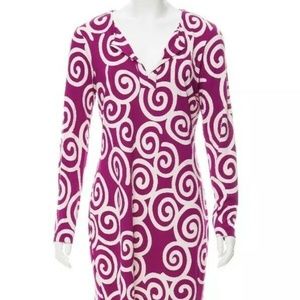 DVF Diane Von Furstenberg Sz 8 Silk Reina Dress
